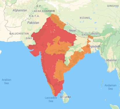 India supply chain ESG risk heat map